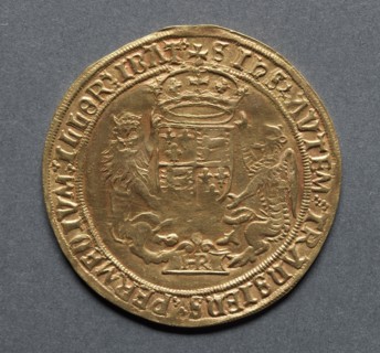 Sovereign (reverse), 1544-1547. England, Henry VIII, 1509-1547. Gold