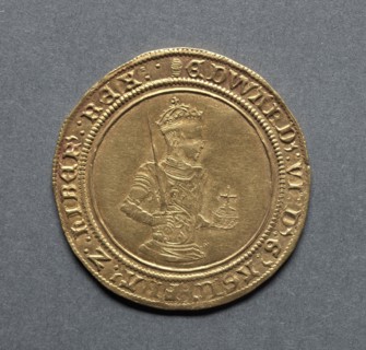 Sovereign of Twenty Shillings (obverse), 1550-1553. England, Edward VI, 1547-1553. Gold