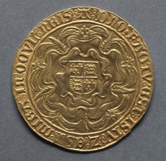 Sovereign (reverse), 1553. England, Mary, 1553-1554. Gold