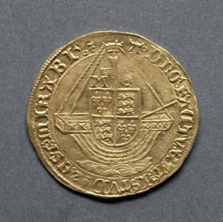 Angel (reverse), 1553-1554. England, Mary, 1553-1554. Gold