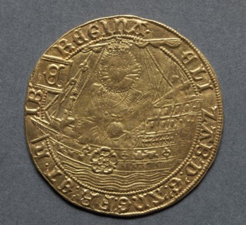 Ryal (obverse), 1583-1584/85. England, Elizabeth I, 1558-1603. Gold