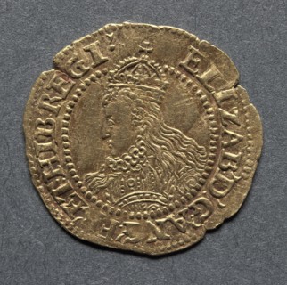 Halfcrown (obverse), 1583-1603. England, Elizabeth I, 1558-1603. Gold