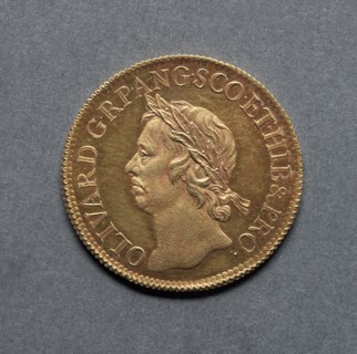 Broad [pattern] (obverse), 1656. England, Oliver Cromwell, Lord Protector, 1653-1658. Gold