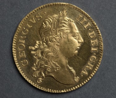 Two Guineas [pattern] (obverse), 1773. John Sigismund Tanner (British, 1775). Gold