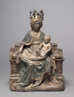 Enthroned Virgin with the Writing Christ Child, c. 1400. Franco-Netherlandish, active Paris(?),