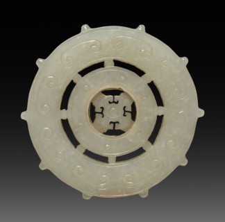 Ornament - Wheel, 1736-1795. China, Qing dynasty (1644-1912), Qianlong reign (1735-1795). White