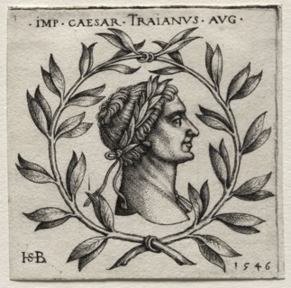 Trajan, 1546. Hans Sebald Beham (German, 1500-1550). Engraving