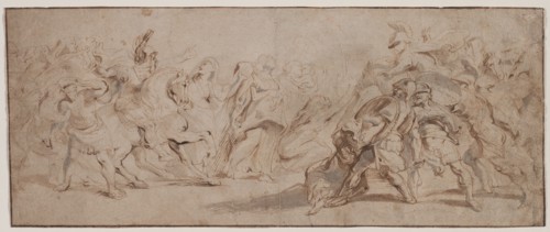 Reconciliation of the Romans and the Sabines, c. 1632/35. Peter Paul Rubens (Flemish, 1577-1640).