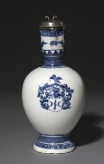 Jug with Silver Mounts: Arita Ware, c. 1662-1676. Barent van Leeuwen (Dutch, 1637-1682). Porcelain