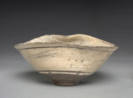 Bowl with Brushing Decorations, 1400s-1500s. Korea, Joseon dynasty (1392-1910). Clay, glaze