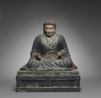 Portrait of the Mother of Hotto Kokushi, 17th Century. Japan, Edo Period (1615-1868). Wood with