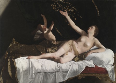 Danaë, c. 1623. Orazio Gentileschi (Italian, 1563-1639). Oil on canvas; framed: 202.5 x 270 x 9 cm