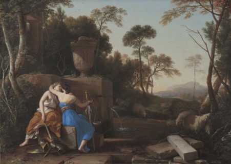 The Kiss of Peace and Justice, 1654. Laurent de La Hyre (French, 1606-1656). Oil on canvas; framed: