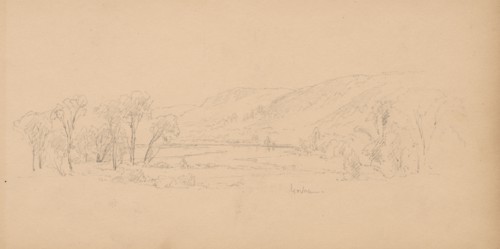 Sketchbook, page 06: "Gorham" (Maine), 1859. Sanford Robinson Gifford (American, 1823-1880).
