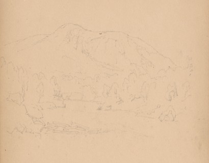 Sketchbook, page 08: Carter Mountian (?), 1859. Sanford Robinson Gifford (American, 1823-1880).