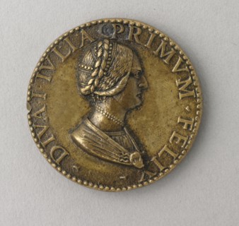 Diva Julia, c. 1490. Antico (Italian, c. 1460-1528). Bronze; diameter: 3.7 cm (1 7/16 in.).