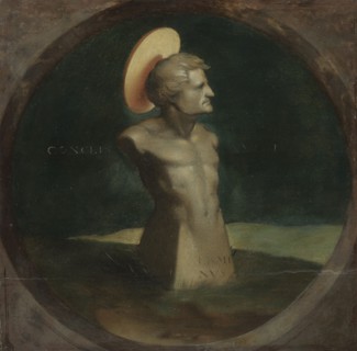 Terminus, the Device of Erasmus, c. 1532. Hans Holbein (German, 1497/98-1543). Oil on wood; framed: