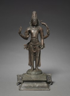 Shiva, 1200s-1300s. South India, Chola period (900-13th Century). Bronze; overall: 30.3 cm (11