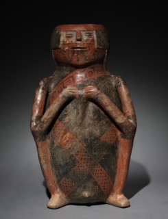Anthropomorphic Vase, 500-1500. Colombia, 6th-16th Century. Earthenware; overall: 50.5 x 30 x 27.8