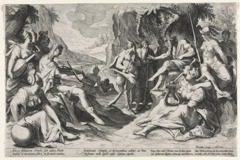 The Judgment of Midas, 1589. Nicolaes Clock (Dutch), after Karel I van Mander (Netherlandish,