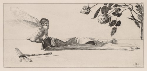 A Glove:  Amor, 1880. Max Klinger (German, 1857-1920). Etching