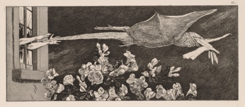 A Glove:  The Abduction, 1880. Max Klinger (German, 1857-1920). Etching