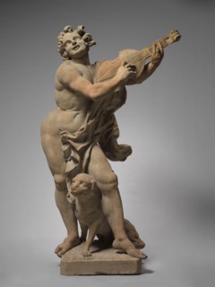 Orpheus and Cerberus, c. 1765. Ferdinand Dietz (German, 1708-1777). Sandstone ; with base: 304.8 cm