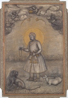 Portrait of the Aged Akbar, c. 1640-1650. Attributed to Govardhan (Indian, active c.1596-1645).