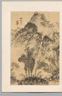 Wild Bridge, Poet's Walk, late 18th-early 19th century. Gyokudo Uragami (Japanese, 1745-1820).