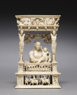 Virgin and Child in an Architectural Frame, c. 1530-1540. Style of Jan Gossaert (Flemish,