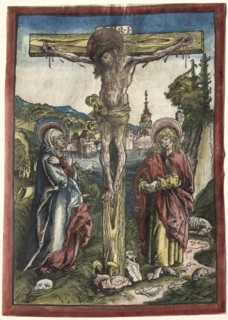 Christ on the Cross between the Virgin and Saint John, 1503. Lucas Cranach (German, 1472-1553).