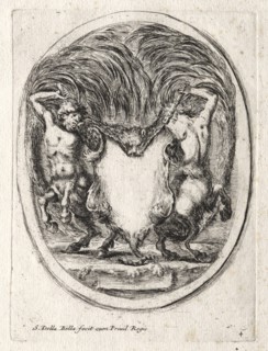 New Model for a Cartouche, 1647. Stefano Della Bella (Italian, 1610-1664). Etching