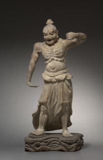 Pair of Guardian Kings (Nio), 1200s. Japan, Kamakura Period  (1185-1333). Chestnut and cypress