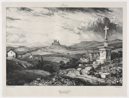 Château de Larderole, 1832. Eugène Isabey (French, 1803-1886). Lithograph