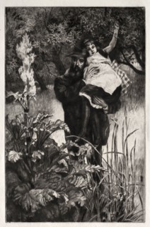 The Widower. James Tissot (French, 1836-1902). Etching and drypoint