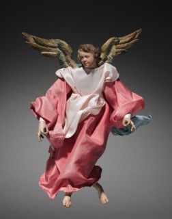 Figure from a Crèche: Angel, 1780-1830. Italy, Naples, late 18th-early 19th century. Painted wood