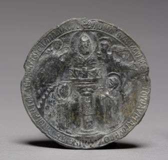 Pilgrim's Medallion with Saint Symeon the Younger, c. 1100. Byzantium, Syria, Byzantine period,