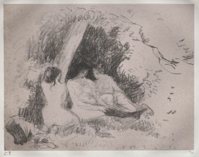 Nude Women, c. 1896. Camille Pissarro (French, 1830-1903). Lithograph