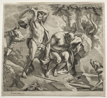 Mercury Killing Argus, 1652. Jacob Jordaens (Flemish, 1593-1678). Etching