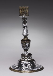 Candlestick Depicting Five of the Seven Labors of Hercules, c. 1565. Attributed to Jean II de Court