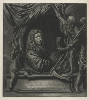 Self-Portrait, 1685. Michiel van Musscher (Dutch, 1645-1705). Mezzotint; plate: 31.3 x 28.1 cm (12