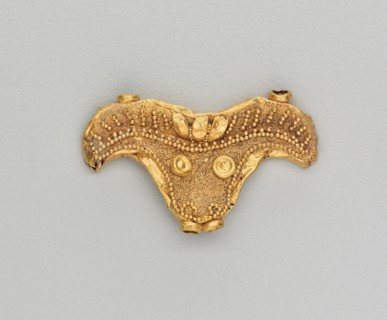 Set of Pendants Ending in a Bull's Head, 185-72 BC. India, Sunga Period (185-72 BC). Gold repoussé