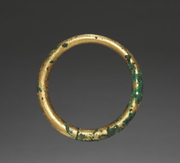 Bangle, 185-72 BC. India, Sunga Period (185-72 BC). Gilt bronze;