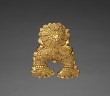 Triratna Pendant, 185-72 BC. India, Uttar or Madhya Pradesh, Sunga Period (185-72 BC). Gold;