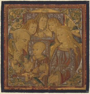 The Mystical Grapes, c. 1500. Flanders, possibly Bruges, early 16th century. Wool, silk, silver