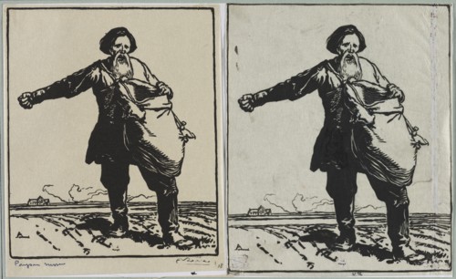Paysan russe, 1914. Auguste Louis Lepère (French, 1849-1918). Woodcut