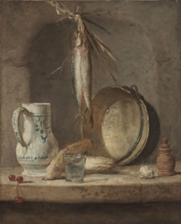 Still Life with Herrings, c. 1735. Jean-Siméon Chardin (French, 1699-1779). Oil on canvas; framed: