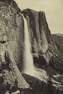 Yosemite Falls, 1868. Attributed to Eadweard J. Muybridge (American, 1830-1904). Albumen print;