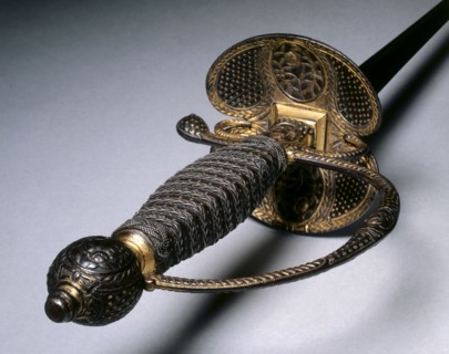 Small Sword, c. 1780. France, Paris (?), 18th century. Forged steel blade; partially gilt and