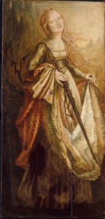 St. Catherine, early 1970s. Imitator of Matthias Grünewald (German, c. 1480-1528). Oil on panel;